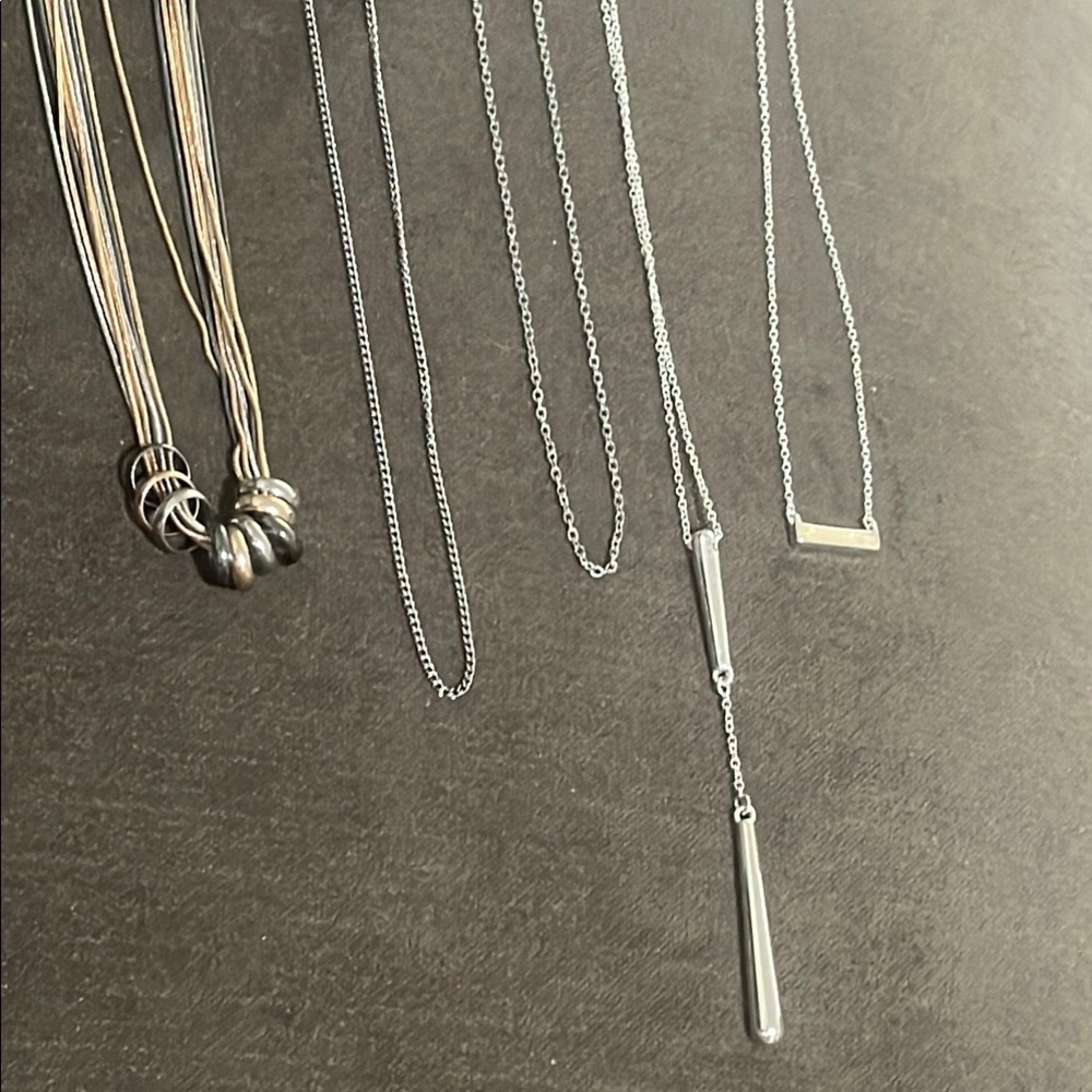 Vintage Costume Silvertone Jewelry Lot of 10 - Picture 6 of 7